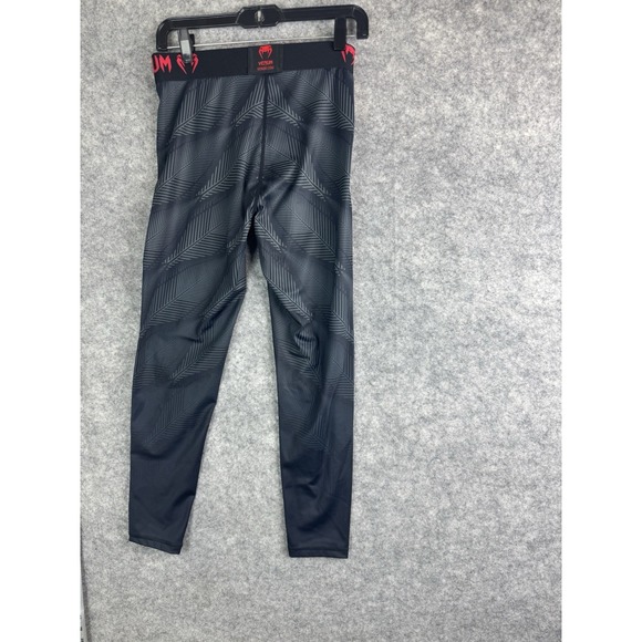 Venum MMA Pants Mens Medium Black Compression Boxing Fight Team Spats Ufc Train - Picture 3 of 6